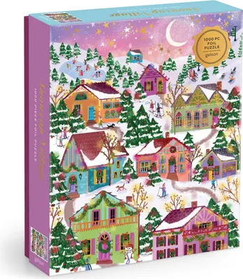 Produktbild von Joy Laforme Snowcap Village 1000 Piece Foil Puzzle