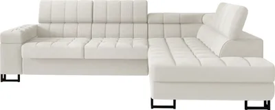 Produktbild von MIRJAN24 Ecksofa Laris, L-Form Polsterecke, Stilvoll Eckcouch mit Bettkasten und Schlaffunktion (Farbe: Flow 06, Seite: Rechts)