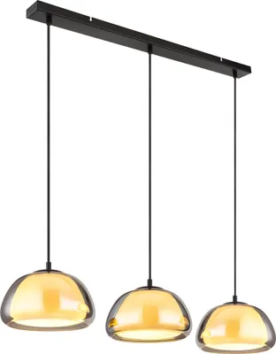 Produktbild von Globo Lighting Hängeleuchte Metall schwarz matt, 3x E14