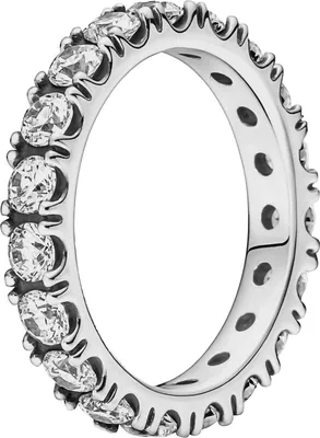 Produktbild von Pandora Ring 190050c01 Sparkling Row Eternity Sterling Silber 925 funkelnde Zirkonia Memoire Alliance Ring Iced out  17
