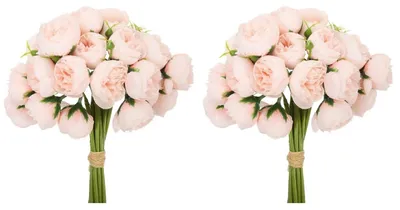 Produktbild von Künstlicher Brautstrauß - 2 Stück Seidenblumen-Bouquets - Hochzeitsdekoration und Feierlichkeiten