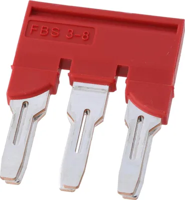 Produktbild von Phoenix Contact Steckbrücke FBS 3-8 Belastungsstrom 41A Farbe rot, Werkstoff Kupfer (Cu) - 1 Stück