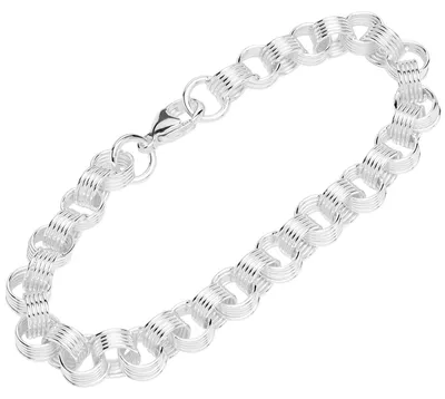 Produktbild von NKlaus Damenarmband aus 925 Sterlingsilber, Designer-Ankerkette, 20cm