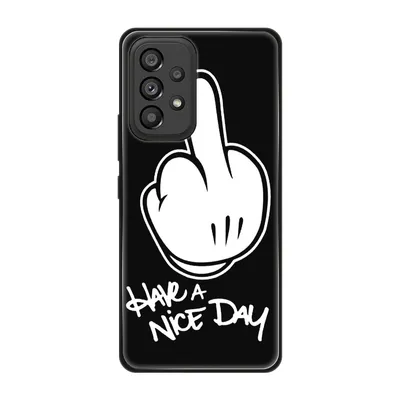 Produktbild von König Design Hülle kompatibel mit Samsung Galaxy A53 5G Kunststoff Soft Handyhülle - Handy Case Have a nice Day