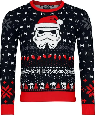 Produktbild von Star Wars Weihnachtspullover Herren Ugly Santa Trooper multicolor L