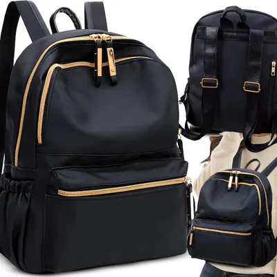 Produktbild von 25L Rucksack Damen, Schule Reisen Arbeit & Freizeit Outdoor Sport, Bag, Wandertasche Fahrradrucksack Laptoprucksack Daypack Schwarz Retoo