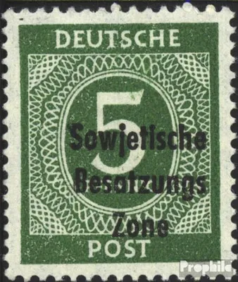 Produktbild von Briefmarken Sowjetische Zone (All.Bes.) 1948 Mi 207 postfrisch SBZ-Aufdruck