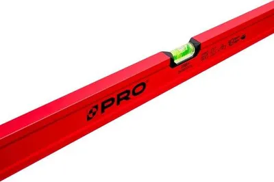 Zdjęcie produktu dla Profesjonalna poziomica precyzyjna 150 cm, czerwona