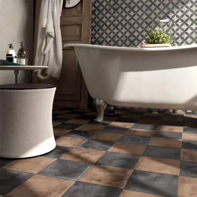 Imagen del producto de CASA39. Gres porcelánico con efecto terracota, color , 20x20 cm. Marca: Corona Terra
