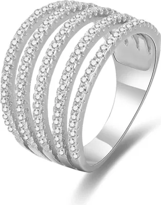 Immagine prodotto di Anello in argento con zirconi AGG346, 56 mm
