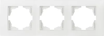 Produktbild von Gunsan Moderna 3-fach Rahmen für 3 Steckdosen Schalter Dimmer Weiss