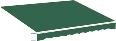 Produktbild von Sonnenschutztuch 300x250cm – Ersatzstoff 420D Oxford – Markisentuch – Sonnenschutz – PolyurethanBeschichtung – Wasserdicht & UV-beständig – Dunkelgrün