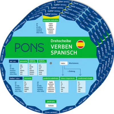 Immagine prodotto di PONS Drehscheibe Verbi Spagnoli: Consultazione rapida dei verbi irregolari. Confezione da 5 unità (5 x 3-12-516374-9)