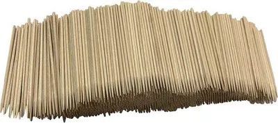 Productafbeelding van Houten stokjes 2,5 mm x 11 cm - puntig - ideaal voor knutselen en hobbyprojecten - set van 1500 - ShopVlot
