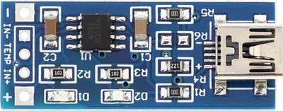 Produktbild von Lithiumbatterie Laderegler, 1A, 4V-8V mit Mini-USB Eingang