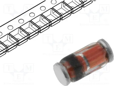 Obrázek produktu pro 10 kusů: Usměrňovací dioda Schottky, 0,2A, SMD, 30V, 200mW, BAS85-GS08, dioda Schottky