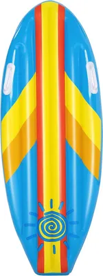 Produktbild von Bestway 42046 - Kinder-Surfboard Stars and Flowers - 114 x 46 cm - Blau