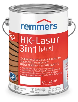 Produktbild von Remmers Aqua HK-Lasur 3in1 teak (RC-545) 2,5 l, Holzlasur