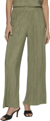 Image de Vila Plisa Pantalon taille haute Vert S Femme Vert S