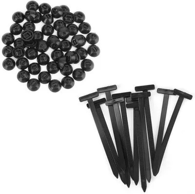 Produktbild von Nylon-Kabelbinder-Set mit 50 Teilen und Selbstschließfunktion