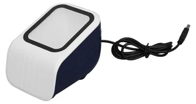 Immagine prodotto di Lettore di codici a barre, scansione automatica dei messaggi vocali, lettore di codici a barre da tavolo con cavo USB per negozi al dettaglio