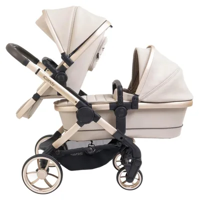Produktbild von ICandy Peach 7 Geschwisterwagen - Essential Bundle - Biscotti