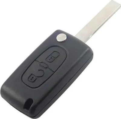 Produktbild von Autoschlüssel Schlüsselgehäuse Rohling 2 Tasten Peugeot 107 207 207CC 306 (PG04)