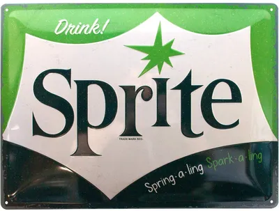Image de Nostalgic-Art - Plaque en métal 30 x 40 cm - Sprite - Logo - Special Edition