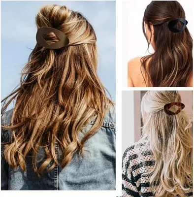 Produktbild von 6 Stück Flache Haarklammer Haarspangen Damen Flach Haarkrallen Damen Haarklammern Groß Entenschnabel Haarspange Für Dünnes Dickes Haar