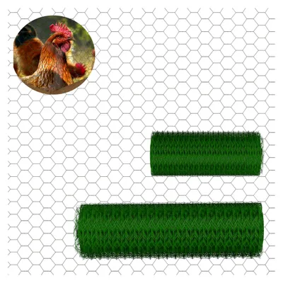 Produktbild von Sechskantgeflecht Hühnerdraht 25 m - 100 cm hoch - Maschenweite 25 mm - Materialstärke mit Beschichtung 0,7 mm - Kaninchendraht - Drahtzaun - Gartenzaun