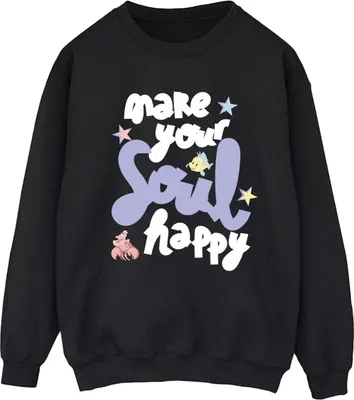 Produktbild von Disney - "The Little Mermaid Happy" Sweatshirt für Damen BI23452 (L) (Schwarz)
