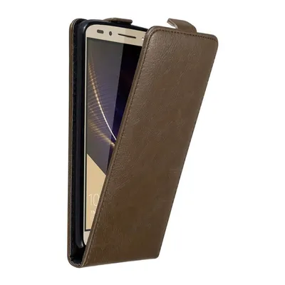 Obrázek produktu pro Cadorabo pouzdro pro Honor 7 Protective Cover in Brown Flip Case Obal na mobilní telefon