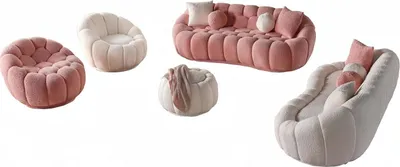 Obrázek produktu pro Sitzgarnitur Wohnlandschaft Sessel Sofa-Set Wohnzimmergarnitur Polstergarnitur