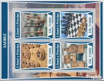 Produktbild von Briefmarken Sao Tome e Principe 2017 Mi 7279-7282 Kleinbogen (kompl. Ausgabe) postfrisch Schach