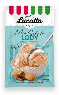 Produktbild von Lucatto Eiscremepulver mit Tiramisu-Geschmack 60 g