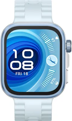Obrázek produktu pro Huawei Watch FIT4 Pro, 3D fluorelastomerový modrý řemínek, titanové tělo, Seiya-B29