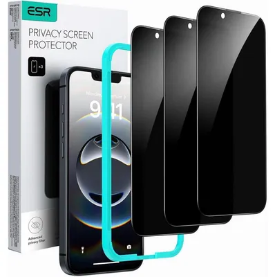 Produktbild von Displayschutz aus gehärtetem Glas für iPhone 16e/14/13/13 Pro, Sichtschutz, Anti Spy, 3 Stück