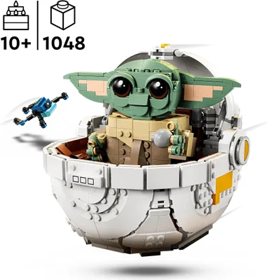 Produktbild von LEGO Star Wars 75403 Grogu in seiner Repulsorwiege aus The Mandalorian - Minifigur zum Sammeln - Modell zum Bauen, Spielen und Ausstellen - Wohn-Deko - Geschenk für Jungen und Mädchen ab 10 Jahren