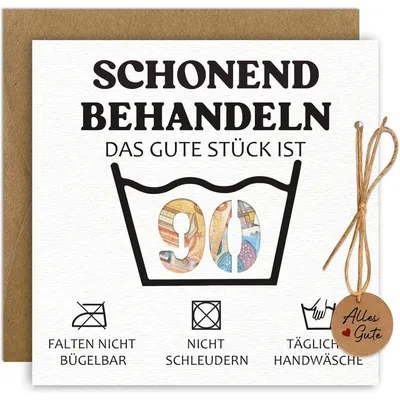 Productafbeelding van Gefeliciteerd met je 90e verjaardag! Geldcadeauverpakking met envelop, grappig cadeau voor de 90e verjaardag, geschikt voor mannen en vrouwen