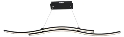 Obrázek produktu pro Závěsné svítidlo LED, kov, černá, D 96 cm