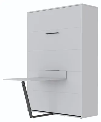 Produktbild von Schrankbett mit.Tisch M3 (55cm Tiefe) 140x200cm Vertikal Perlgrau