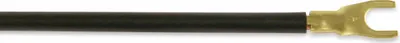 Produktbild von Verdrahtungsbrücke, 6mm², 265mm, 2 Gabelschuhe, schwarz