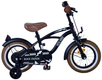 Produktbild von 12 Zoll Kinder Jungen Fahrrad Kinderfahrrad Rad Cruiser Schwarz 21201