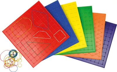 Produktbild von EDUPLAY 120385 Geo Brett 6er Set 23 cm, mehrfarbig (1 Set)