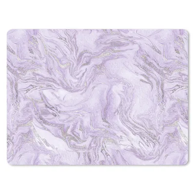 Produktbild von MuchoWow® Mauspad Mousepad Marmor - Silber - Muster 23x19 cm - Mousepads - Maus Mat - Pad - Mausunterlage - Schreibtischunterlage - Mauspad