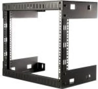 Obrázek produktu pro StarTech.com RK812WALLO, Nástěnný regál, 8U, 80 kg, 7,2 kg, Černá