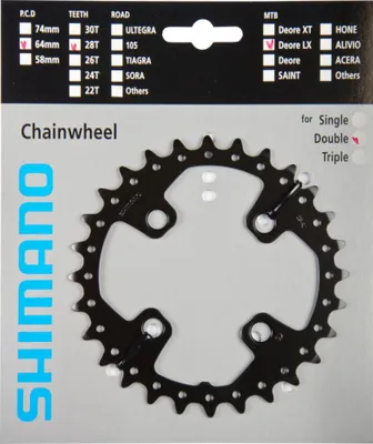 Obrázok produktu pre Reťazový krúžok Shimano FC-M675 28-4 AJ 2x10 rýchlostí