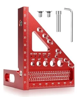 Zdjęcie produktu dla Kątomierz stolarski 3D aluminiowy precyzyjny dla majsterkowiczów