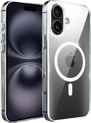 Produktbild von iPhone 16 Plus IBIZU Crystal Clear Glass Case mit MagSafe, 9H Glasrückseite, Transparent