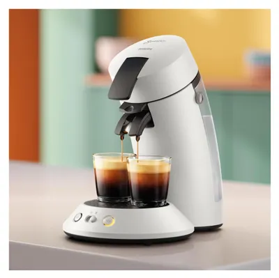 Imagen del producto de Máquina para cápsulas de café Philips Senseo® Original Plus, color blanco (modelo CSA210/10)
